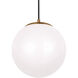 Abington LED 12 inch Satin Brass Pendant Ceiling Light