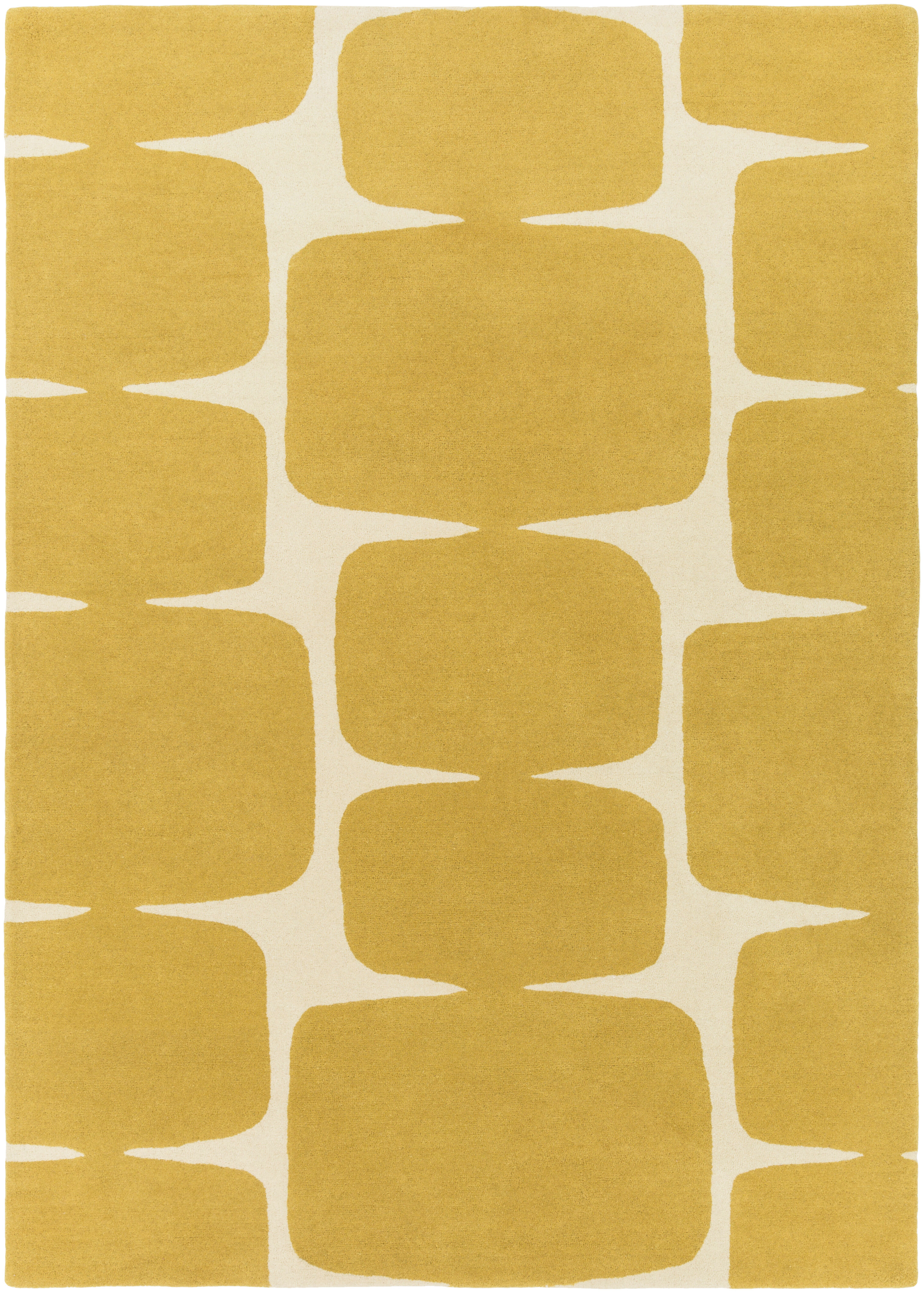 Ross 36 X 24 inch Mustard Rug, Rectangle
