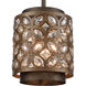 Strabane 1 Light 8 inch Mocha with Deep Bronze Mini Pendant Ceiling Light