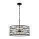 Owasco 6 Light 20 inch Matte Black Chandelier Ceiling Light