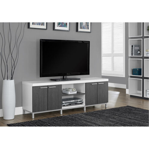 Vestal 60 inch White and Grey TV Stand