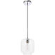 Syracuse 1 Light 7.3 inch Chrome Pendant Ceiling Light