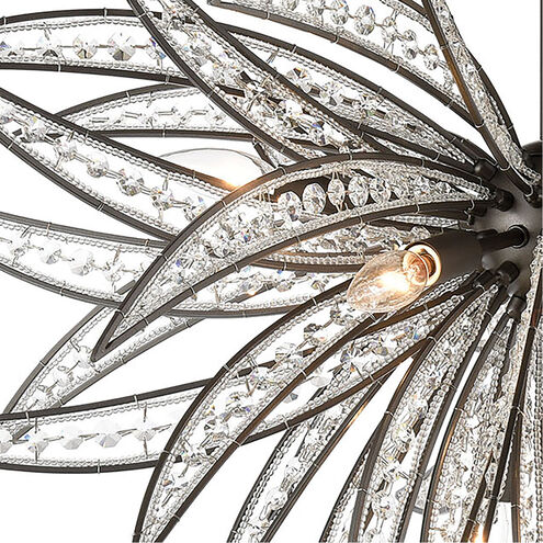 Newark 8 Light 35 inch Dark Graphite Semi Flush Mount Ceiling Light