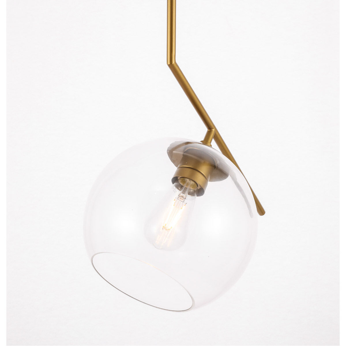 Monroe 1 Light 10 inch Brass Pendant Ceiling Light