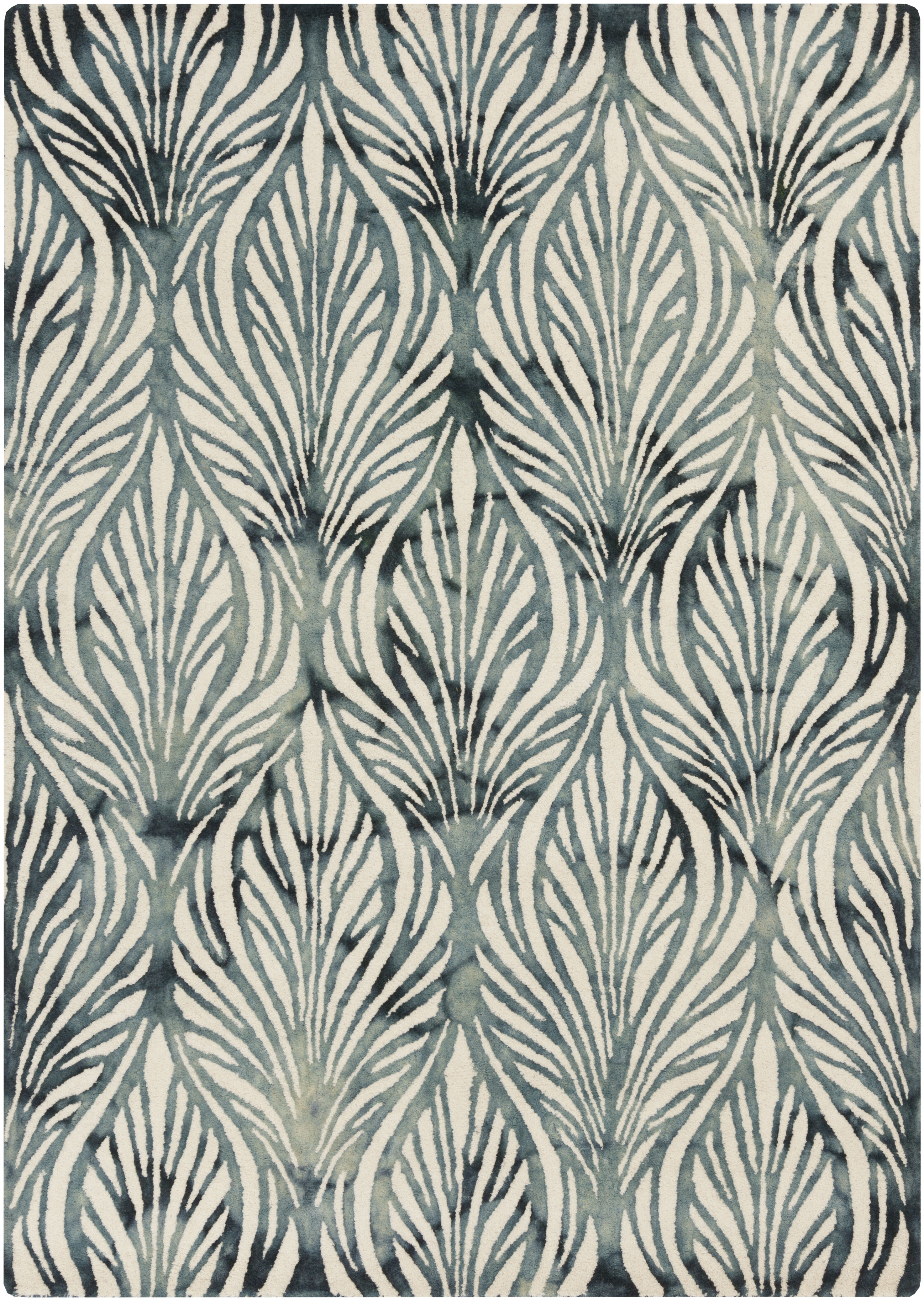 Quakertown 36 X 24 inch Deep Teal Rug, Rectangle