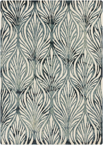 Quakertown 36 X 24 inch Deep Teal Rug, Rectangle