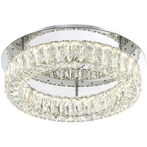 Dickinson 1 Light 18 inch Chrome Flush Ceiling Light