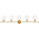 Rochester 5 Light 47 inch Brass Wall sconce Wall Light
