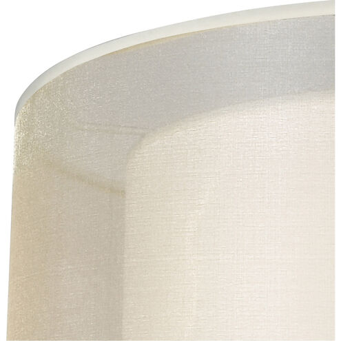 Hopewell 2 Light 16 inch Matte Black Semi Flush Mount Ceiling Light