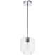 Syracuse 1 Light 7.3 inch Chrome Pendant Ceiling Light