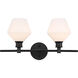 Rochester 2 Light 19 inch Black Wall sconce Wall Light