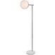 Oyster Bay 50.5 inch 40 watt Chrome Floor Lamp Portable Light