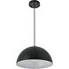 Scotland 1 Light 14 inch Black Pendant Ceiling Light