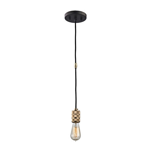 Collegeville 1 Light 2 inch Oil Rubbed Bronze with Polished Gold Multi Pendant Ceiling Light, Configurable