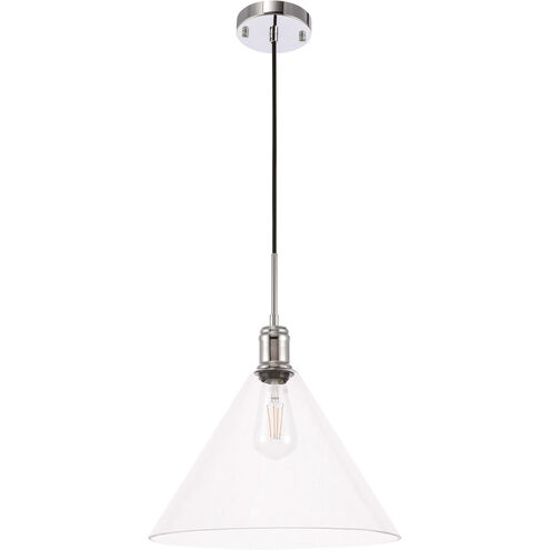 Meadville 1 Light 13.75 inch Chrome Pendant Ceiling Light