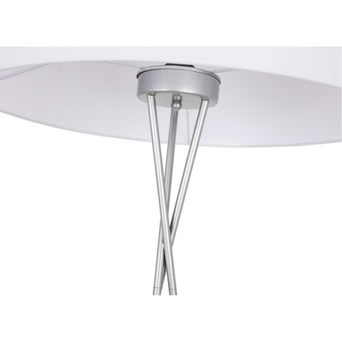 Moreau 66 inch 60 watt Silver Floor lamp Portable Light