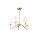 Lumenfold Five-Cone ChandelierLumenfold 5 Light 25.75 inch Natural Brass Chandelier Ceiling Light
