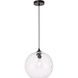 Pittsfield 1 Light 12 inch Black Pendant Ceiling Light