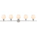 Rochester 5 Light 47 inch Chrome Wall sconce Wall Light