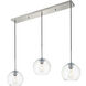 Huntington 3 Light 8 inch Chrome Pendant Ceiling Light