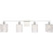 Adams 4 Light 36 inch Chrome Wall sconce Wall Light