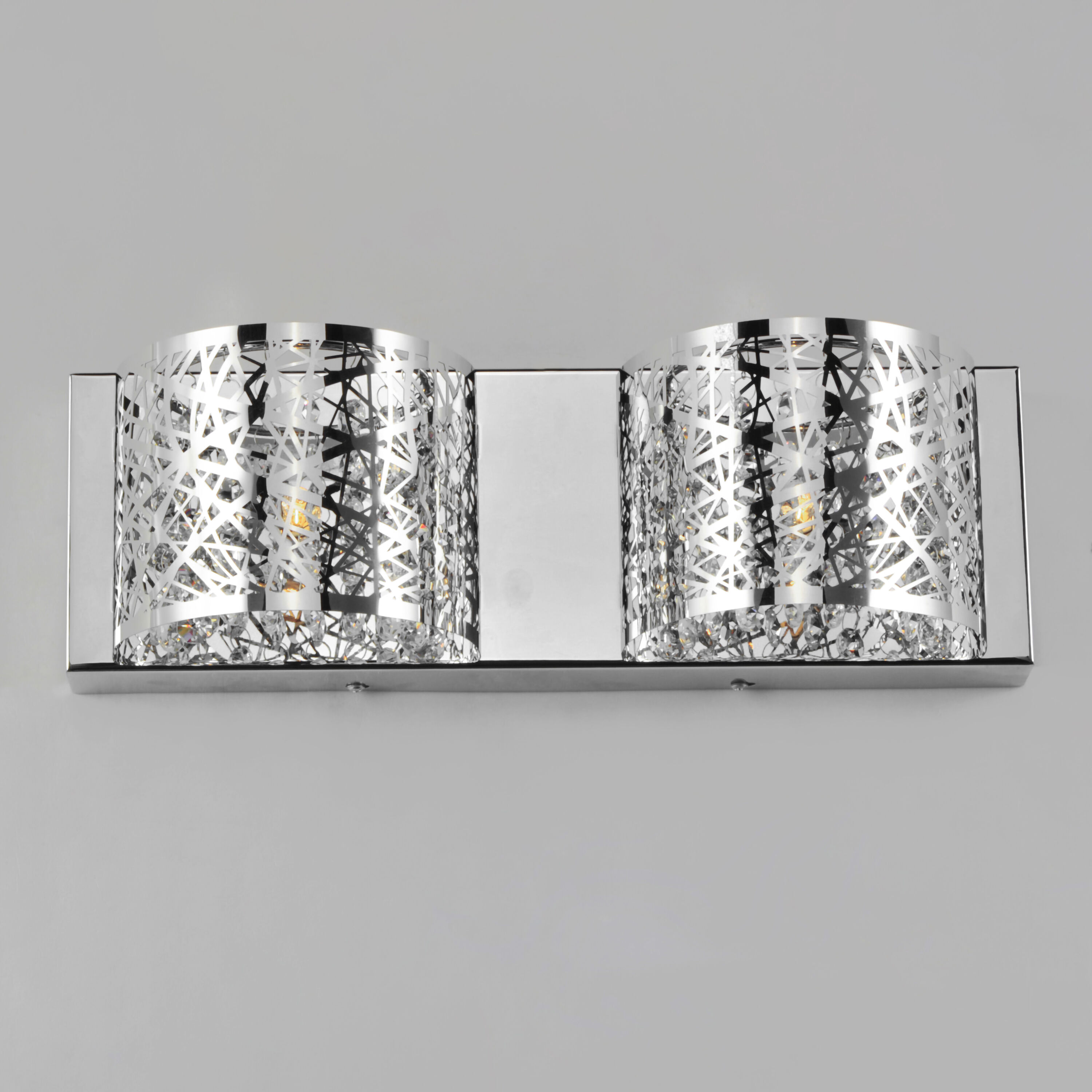 Troy 2 Light 15.75 inch Polished Chrome Bath Vanity Light Wall Light