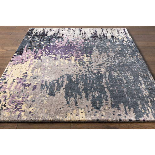 Floral Park 132 X 96 inch Dark Purple Rug, Rectangle