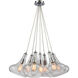 Lockport 7 Light 28 inch Polished Chrome Multi Pendant Ceiling Light, Configurable