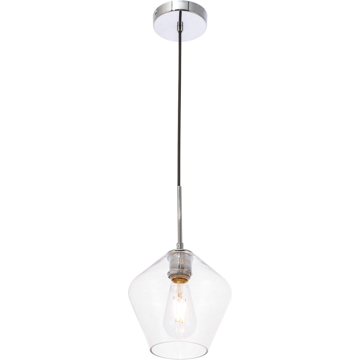Rochester 1 Light 8 inch Chrome Pendant Ceiling Light