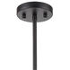 Homer 6 Light 28 inch Matte Black with Satin Brass Chandelier Ceiling Light