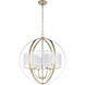 Mifflin 4 Light 24 inch Aged Silver Chandelier Ceiling Light