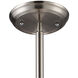 Pittsburgh 1 Light 13 inch Satin Nickel Pendant Ceiling Light