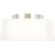 Stevens 3 Light 18 inch Polished Nickel Semi Flush Ceiling Light
