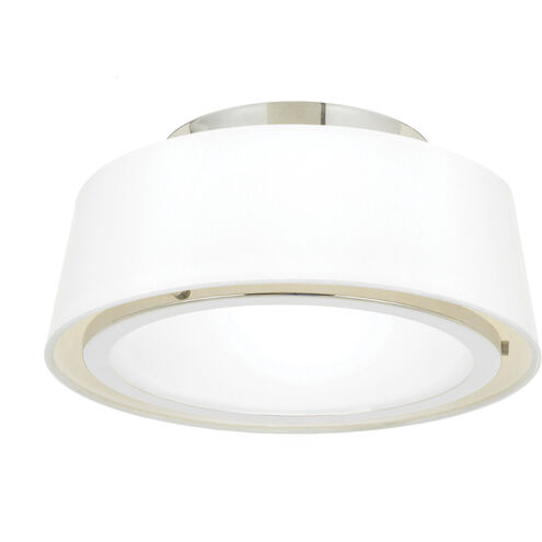 Stevens 2 Light 12 inch Polished Nickel Semi Flush Ceiling Light