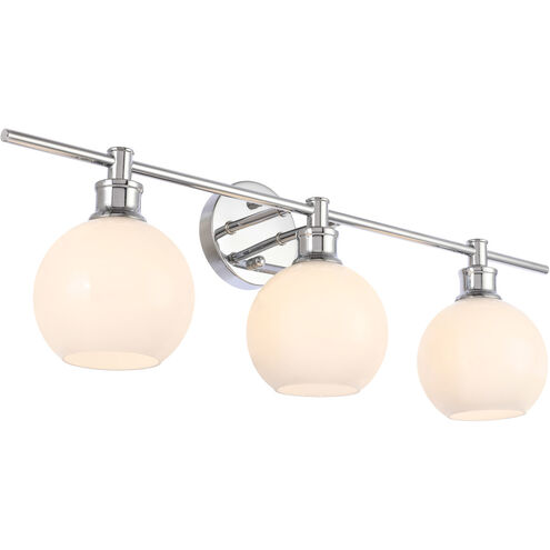 Syracuse 3 Light 28 inch Chrome Wall sconce Wall Light