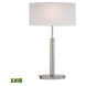 Emmaus 24 inch 9.50 watt Satin Nickel Table Lamp Portable Light