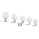 Rochester 5 Light 47 inch Chrome Wall sconce Wall Light