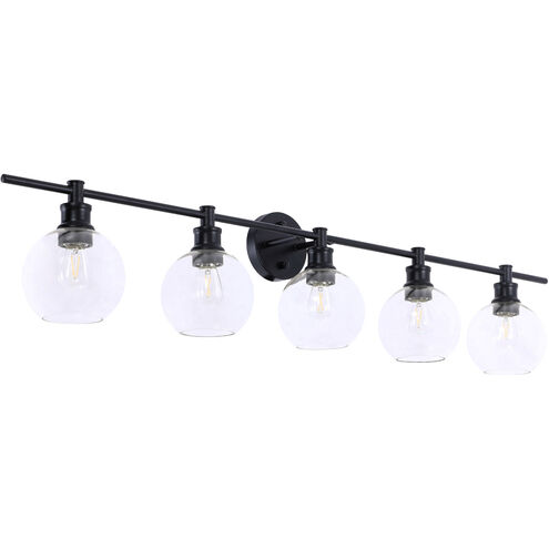 Syracuse 5 Light 47 inch Black Wall sconce Wall Light