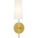 Brandywine 1 Light 5 inch Brass Wall sconce Wall Light