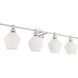 Rochester 4 Light 38 inch Chrome Wall sconce Wall Light