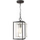 Monaca 1 Light 10 inch Charcoal with Satin Nickel Mini Pendant Ceiling Light