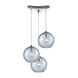 Poughkeepsie 3 Light 10 inch Polished Chrome Multi Pendant Ceiling Light, Configurable