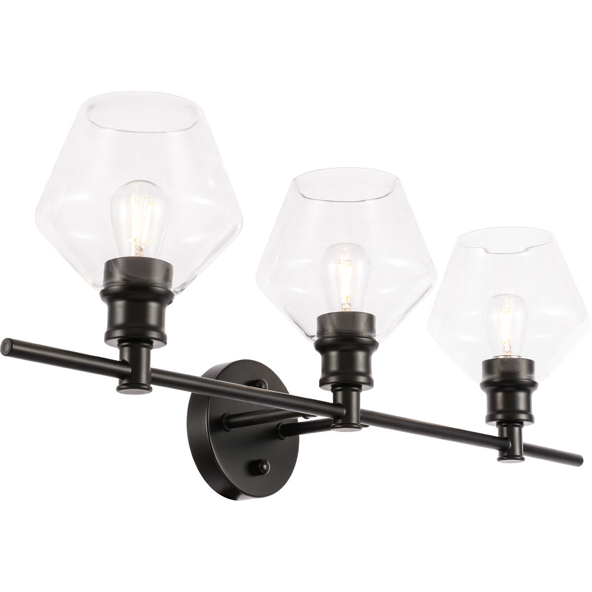 Rochester 3 Light 28 inch Black Wall sconce Wall Light