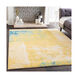 Marple 67 X 47 inch Saffron/Teal/Dark Blue/White Rugs, Rectangle