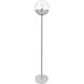 Oyster Bay 62 inch 40 watt Chrome Floor Lamp Portable Light