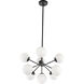 Burnside 9 Light 26 inch Black Pendant Ceiling Light