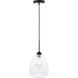 Menallen 1 Light 8 inch Black Pendant Ceiling Light