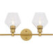 Rochester 2 Light 19 inch Brass Wall sconce Wall Light