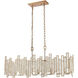 Swissvale 5 Light 34 inch Polished Nickel Linear Chandelier Ceiling Light