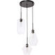 Rochester 3 Light 17 inch Black Pendant Ceiling Light